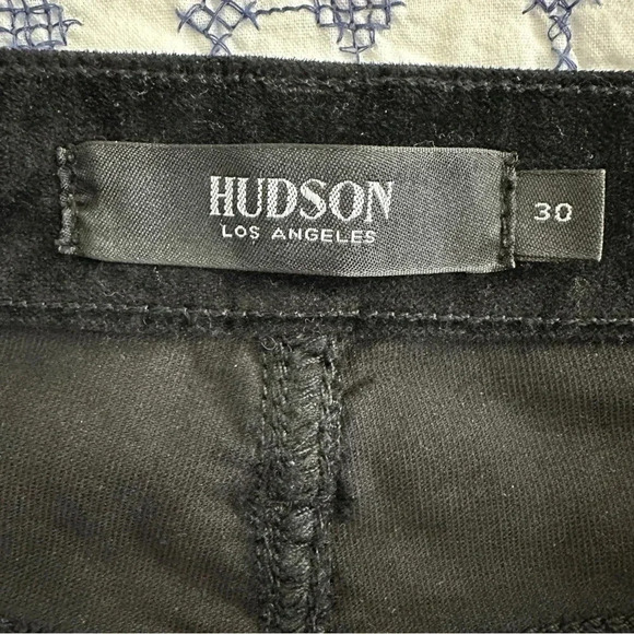 Hudson Size 30 Velvet Ombre Holy Flare Crop Pants Classic Neutral Black to Gray - Picture 3 of 15